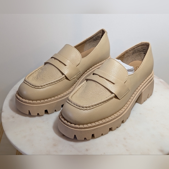Beige Loafers for Women - Picture 1 of 9